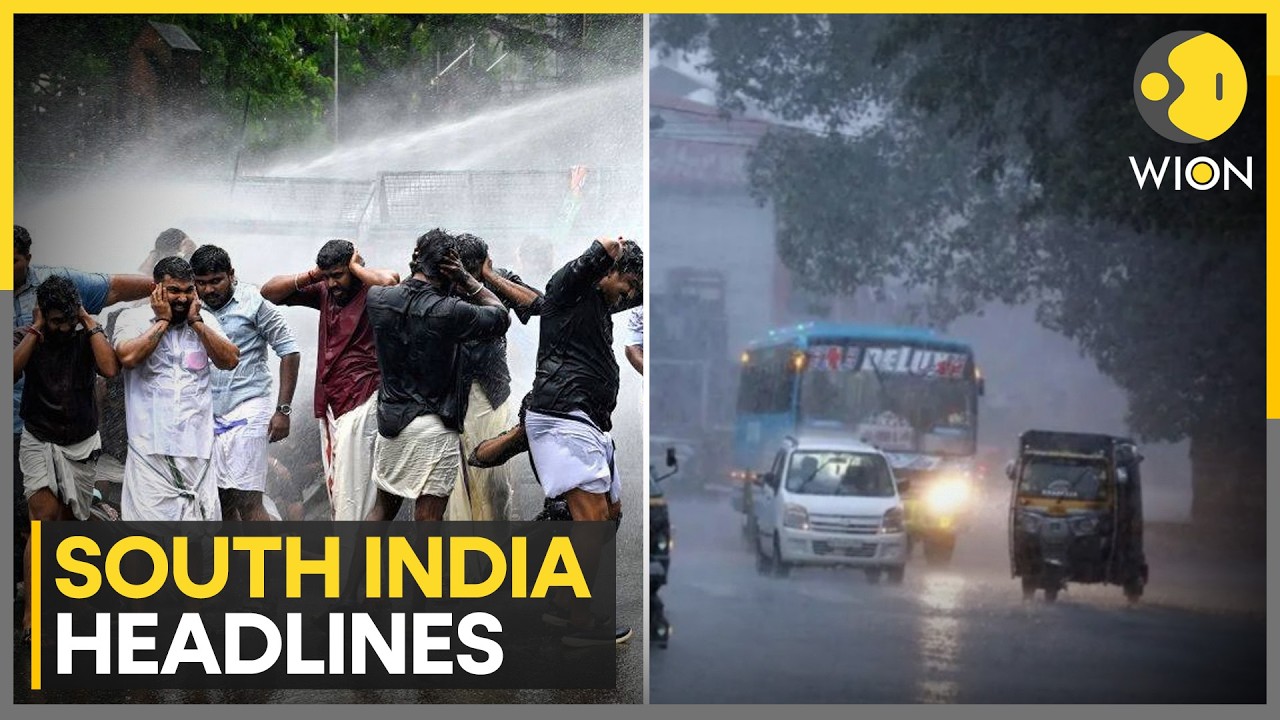 Kerala: IMD Issues Red Alert for 3 Districts | BJYM Stages Protest, Police Use Water Cannons | WION