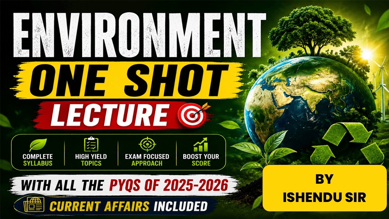 Environment & Static GK Marathon: Complete One-Shot | Ishendu Sir (SSC & Railway) | Simplicrack