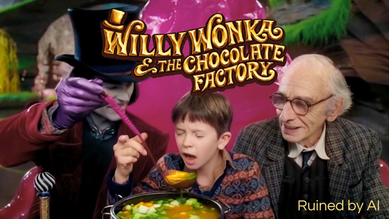 Willy Wonka and the Chocolate Factory but it's ruined by Vegetables | Movies Ruined by AI