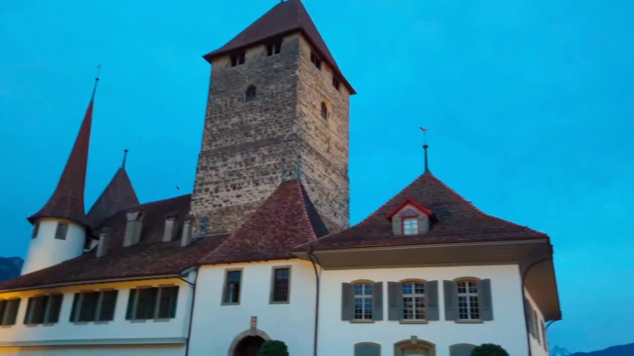 Relaxing Walk in Spiez | Lake Thun Virtual Stroll & Scenic Views #Spiez #LakeThun #RelaxingWalk