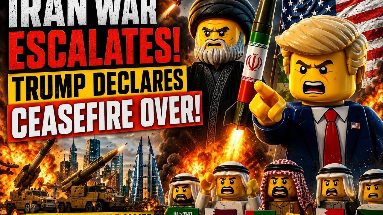 Iran War Escalates: Trump Ends Ceasefire as Tehran Strikes Gulf Allies | Iran LEGO Animation