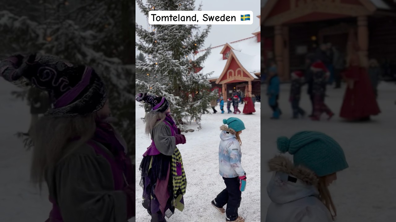 Tomteland, Sweden 🇸🇪🤩 #tomteland #sweden #ytshorts