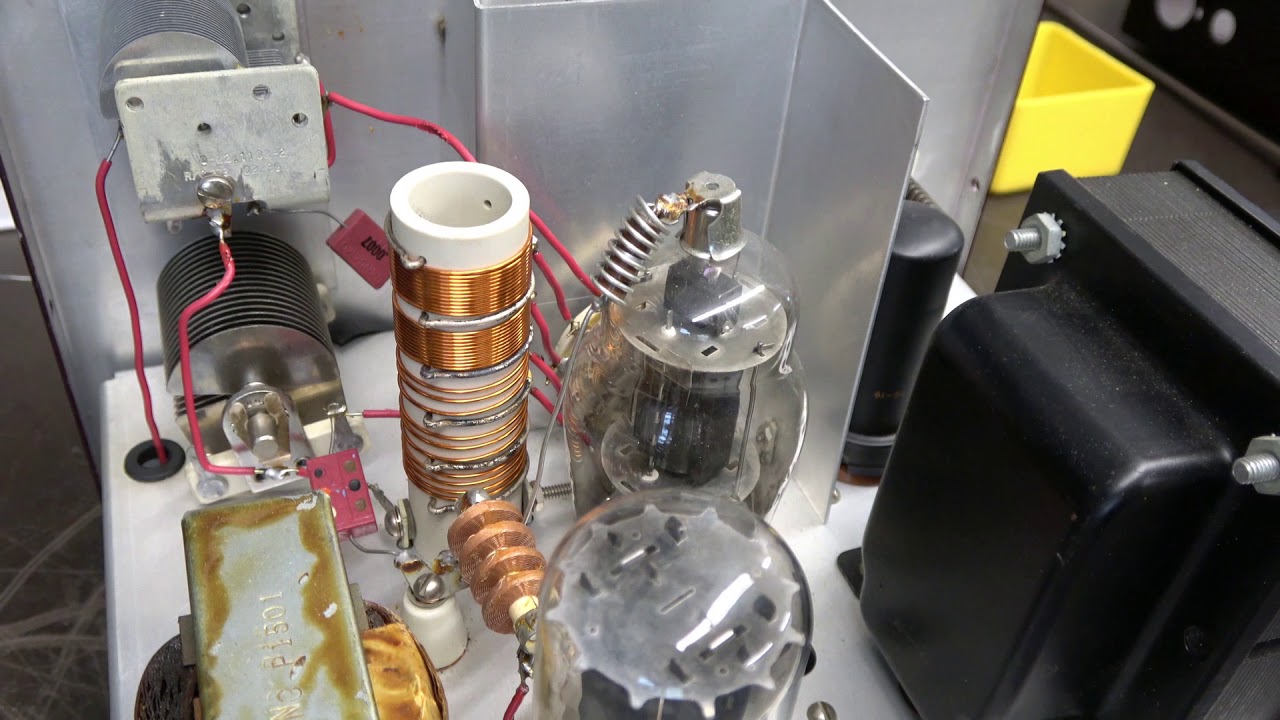 Vintage EF Johnson Adventurer CW Transmitter Repair operation demo Collectors dream