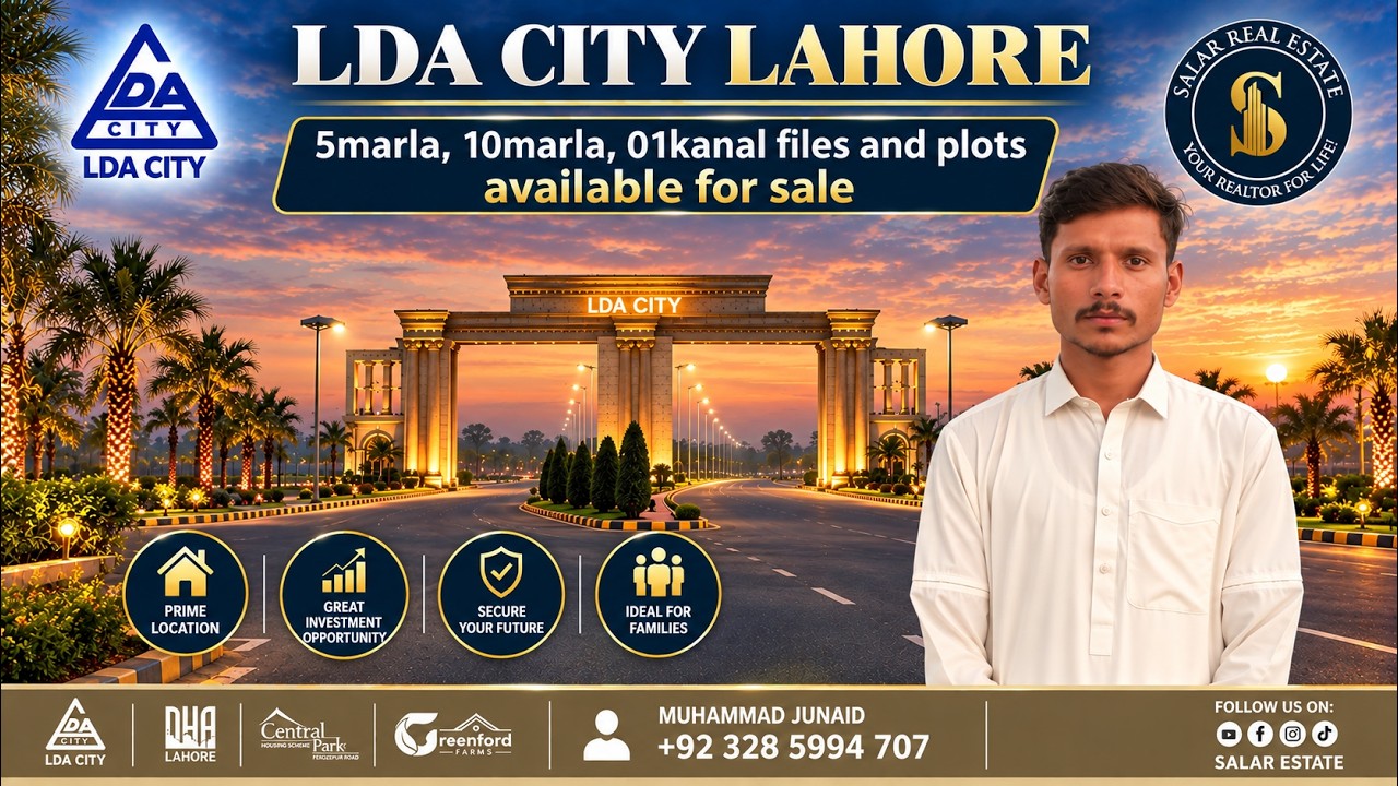 LDA City Lahore | 5 Marla, 10 Marla & 1 Kanal Files & Plots for Sale | Latest Update 2026