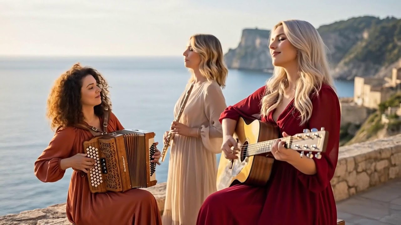 Ivory Balcony Serenade | Cinematic Flamenco Guitar, Sax, Accordion & Flute