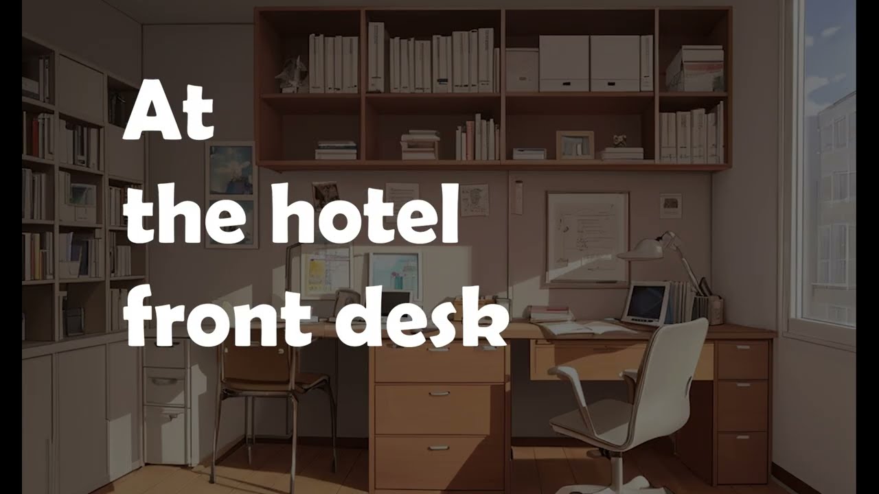 Korean Shadowing in Everyday Situations At the hotel front desk