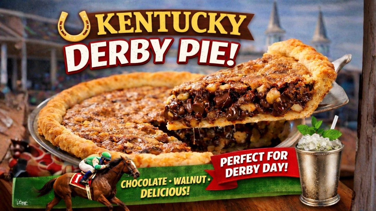 Kentucky Derby Pie 🥧 | Chocolate, Pecan & Bourbon Christmas Dessert