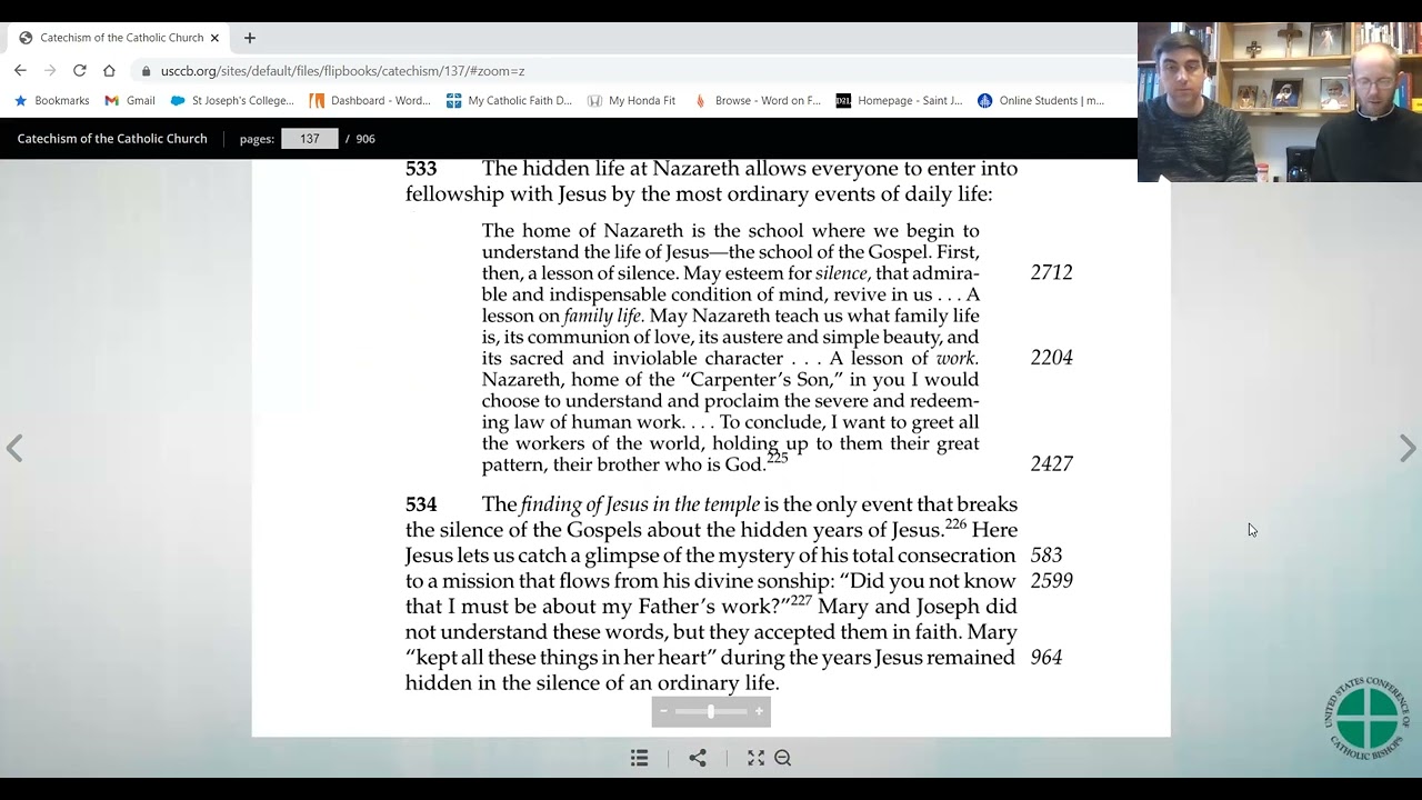 Catechism and the Creed 7 - CCC 512-594 - The Mystery of Christ's Life