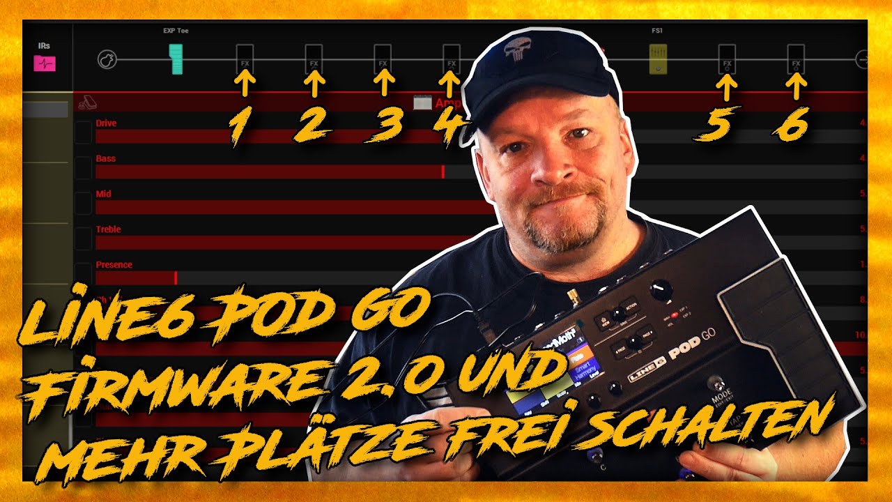 Line6 POD GO Hack - mehr freieditierbare Plätze freischalten