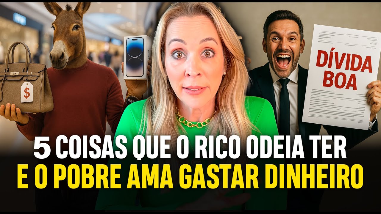5 COISAS que o RICO DETESTA TER e o POBRE e a CLASSE MÉDIA VALORIZAM gastar dinheiro