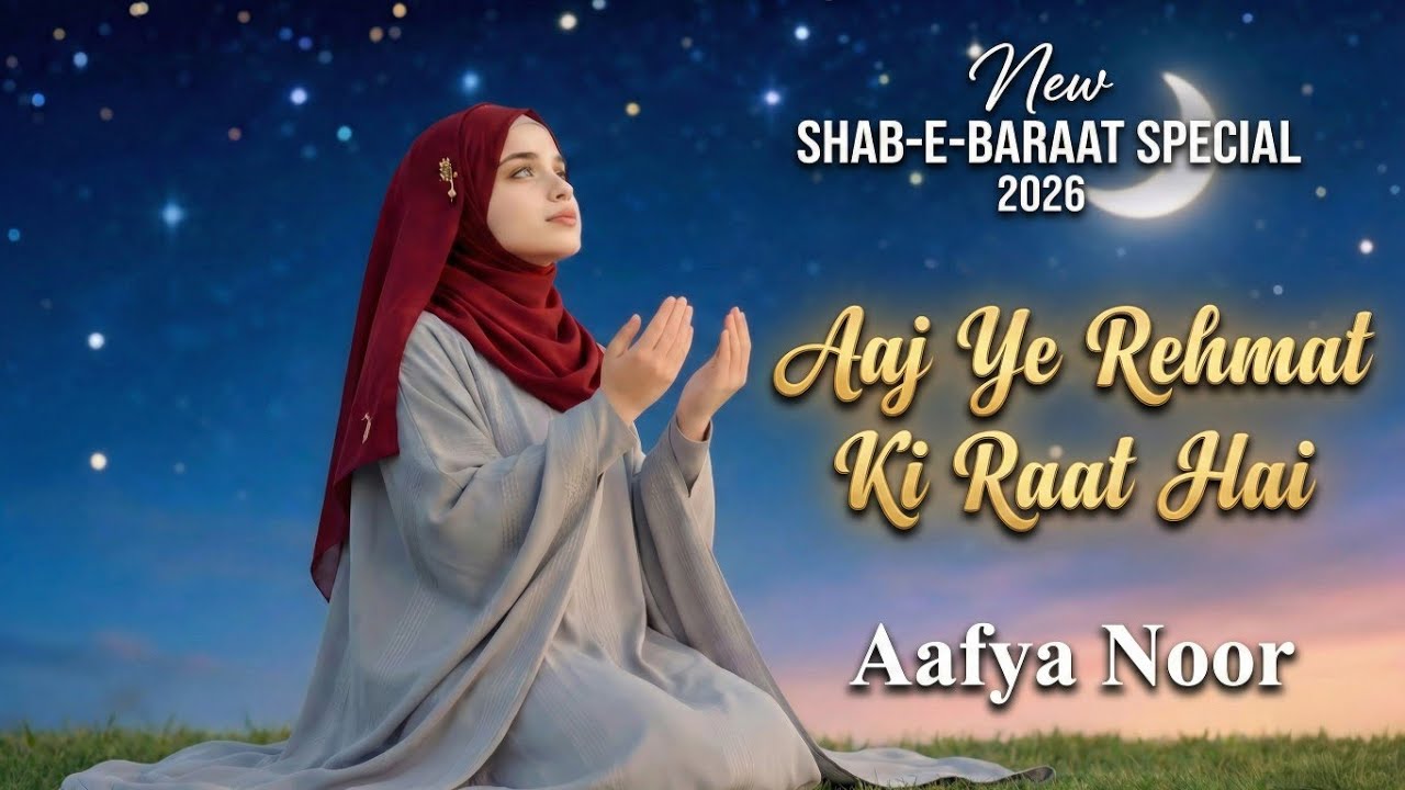 Shab-E-Baraat ⭐🌙 Special Naat Sarif 🤲 । Aaj Ye Rehmat Ki Raat hai । Most Beautiful Naat Sarif ❤️