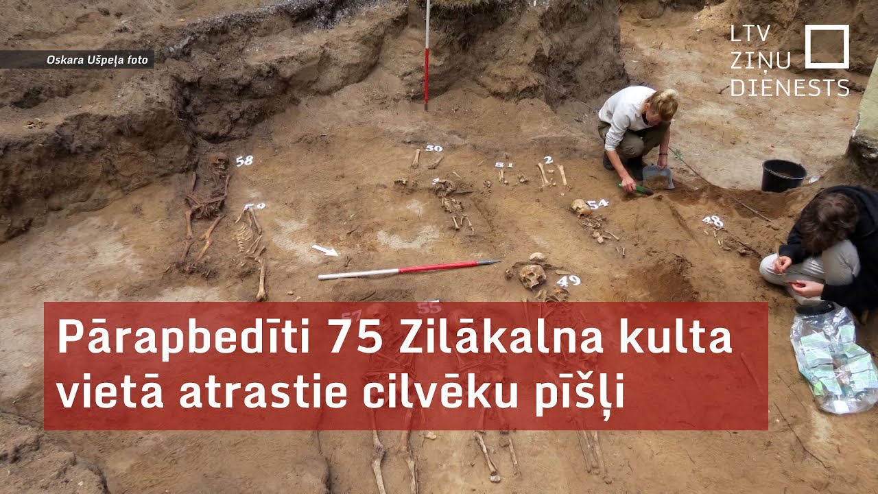 Pārapbedīti 75 Zilākalna kulta vietā atrastie cilvēku pīšļi