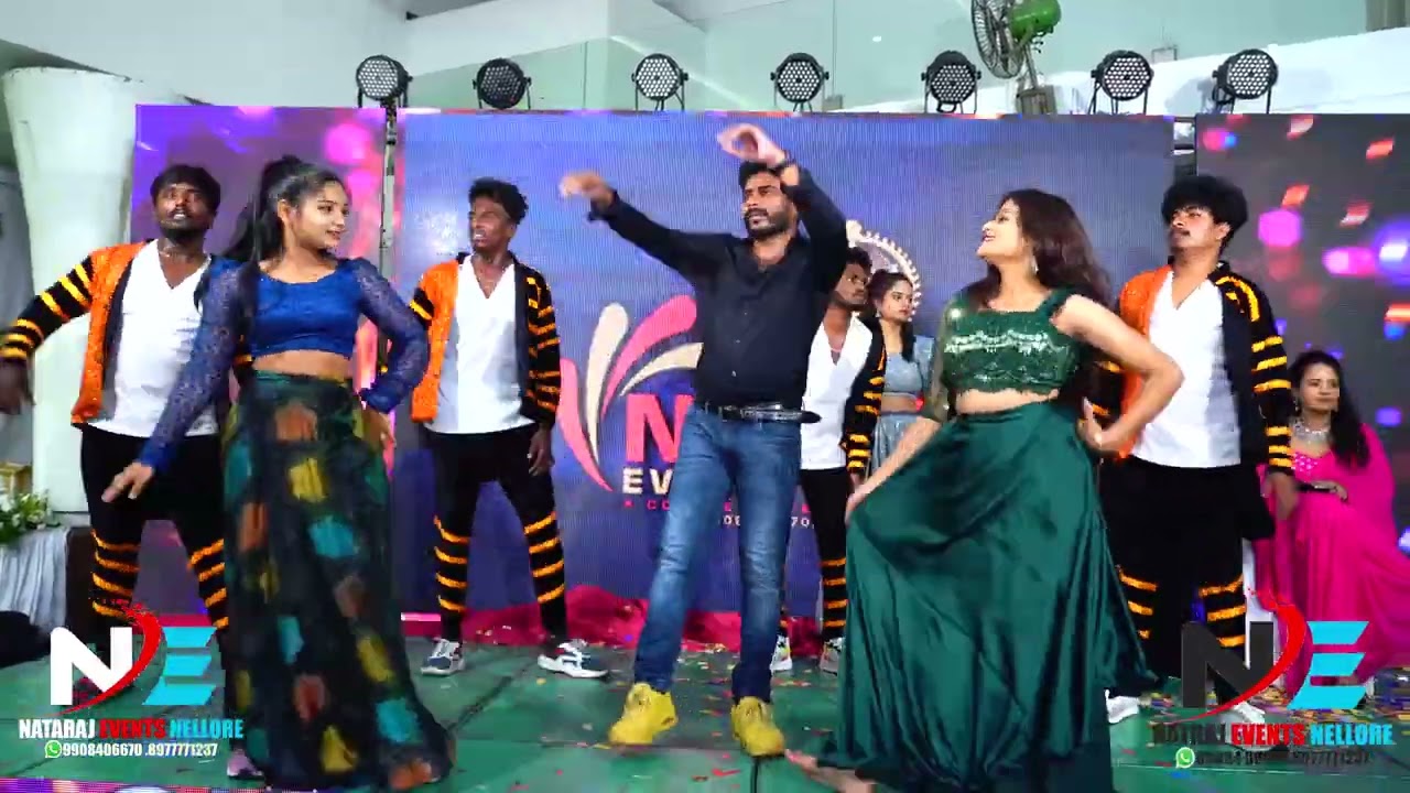 Telugu Top Melody Songs Dance in Nellore Marriage Event Natraj Events Nellore 9908406670