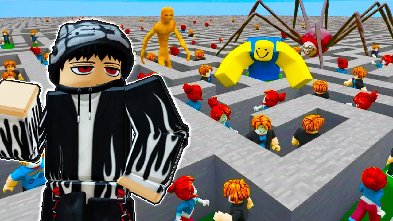 NATAPOS KO ANG IMPOSSIBLE MAZE! | 100 Players Impossible Maze | ROBLOX