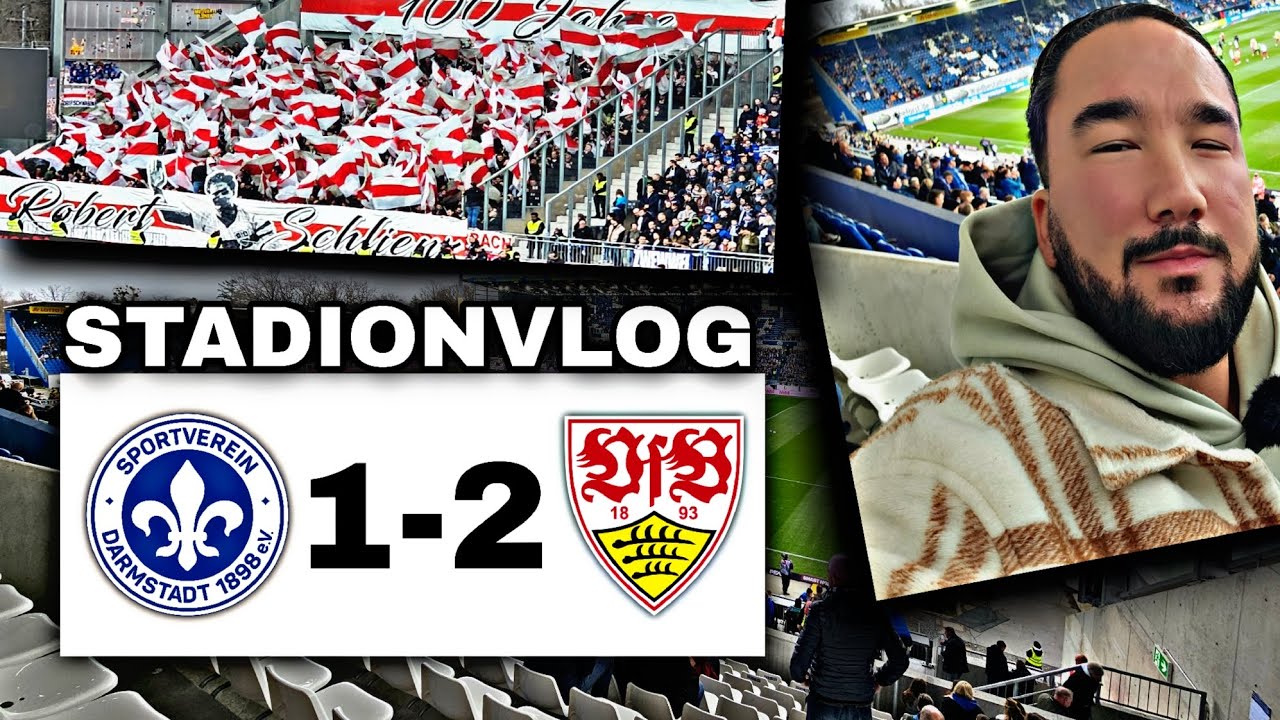 GLÜCKLICHER AUSWÄRTSSIEG FÜR STUTTGART 🙏 SV Darmstadt 98 vs VfB Stuttgart | Stadionvlog 🏟