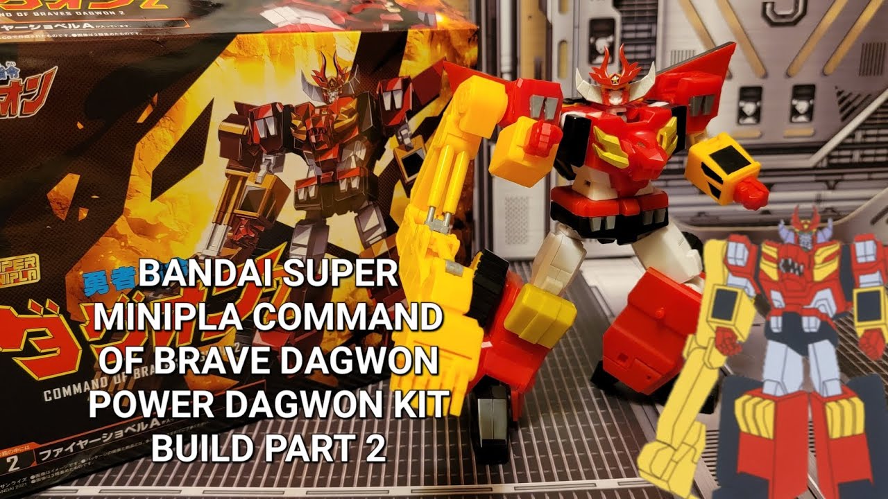 Bandai super minipla command of brave dagwon power dagwon kit build #2