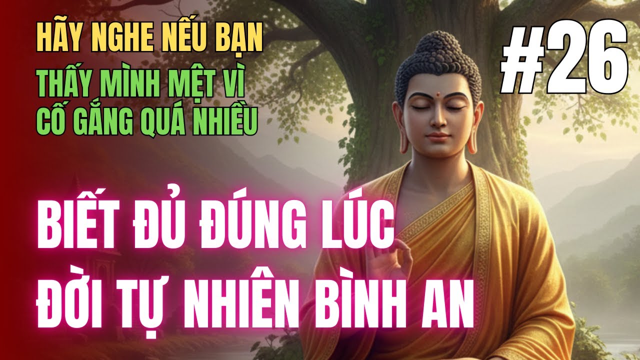 Biết Đủ Đúng Lúc, Đời Tự Nhiên Bình An | Lời Phật Dạy Rất Thấm | Tư duy cuộc sống