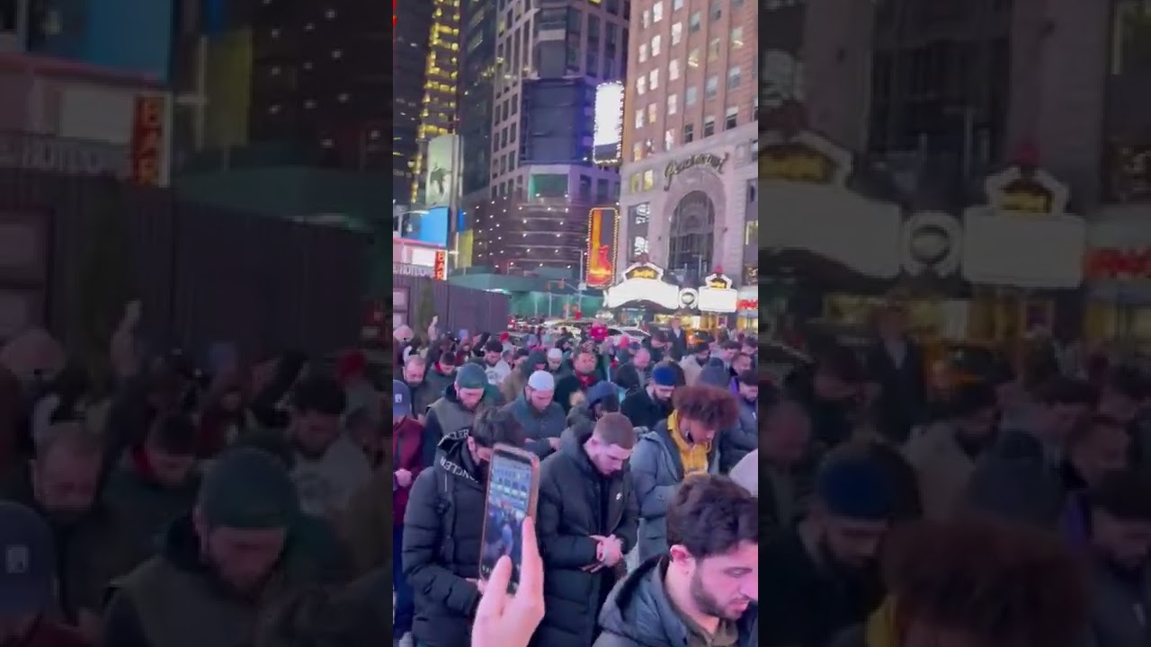 #Ramadan in Time Square ☪️ #NY #shorts