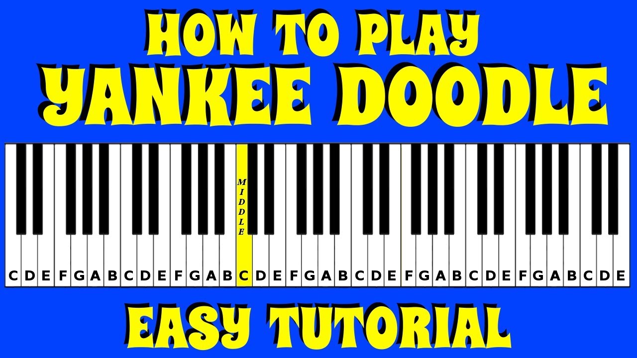 How To Play Yankee Doodle On Keyboard / Piano | Both Hands - No Chords | Easy Tutorial