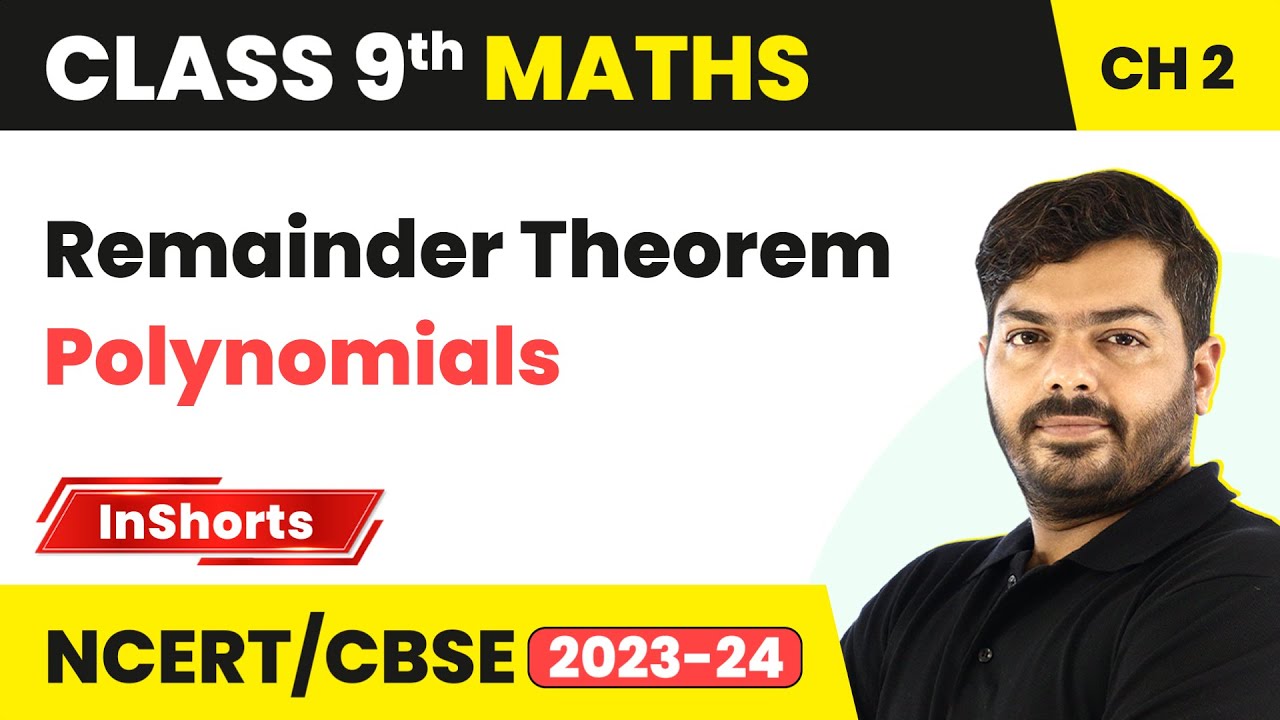Remainder Theorem | Class 9 Maths Chapter 2 | Polynomials