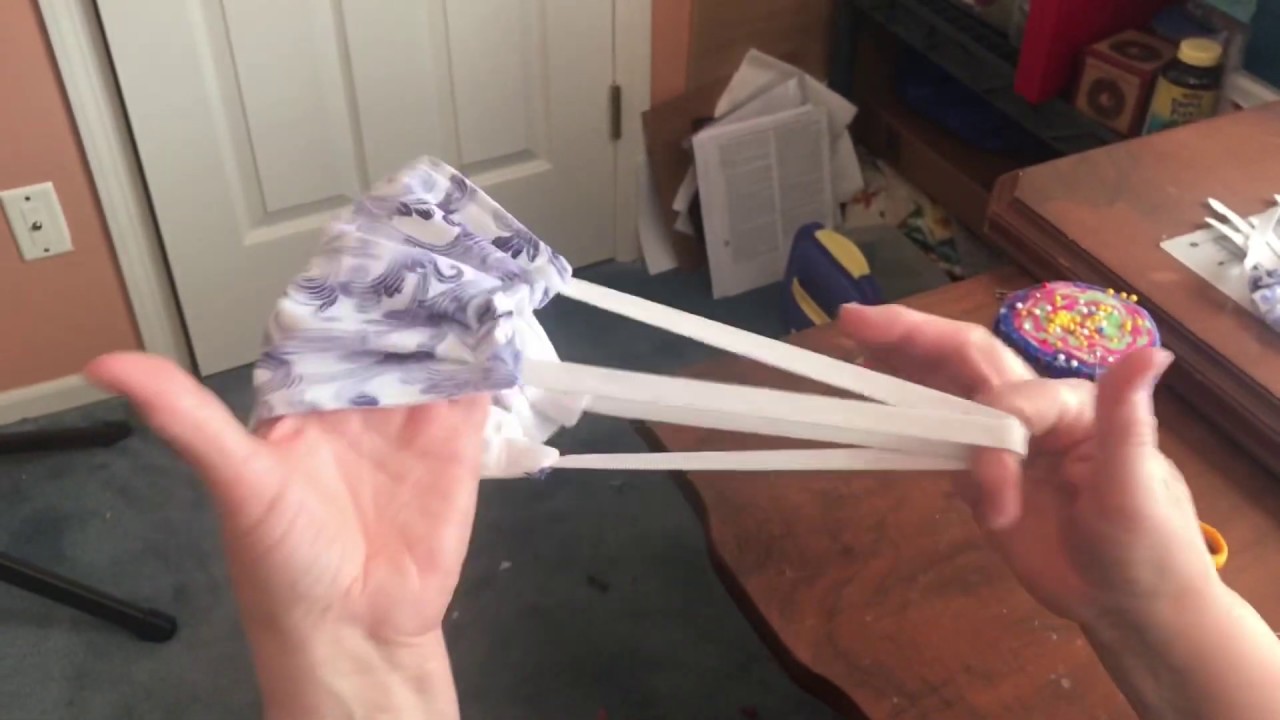 DIY Cloth Masks w/Updated Elastic Closure Around the Head COVID19