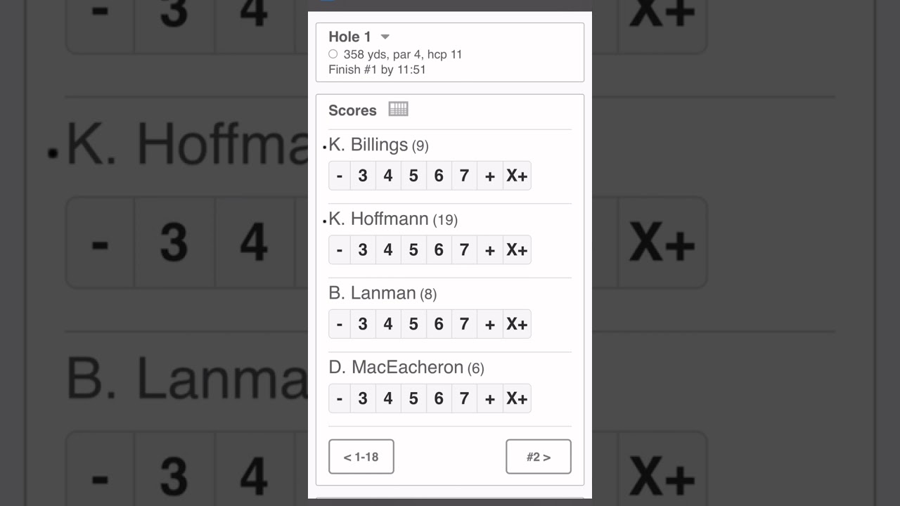 NHGA Mobile Scoring with Flex Scoring