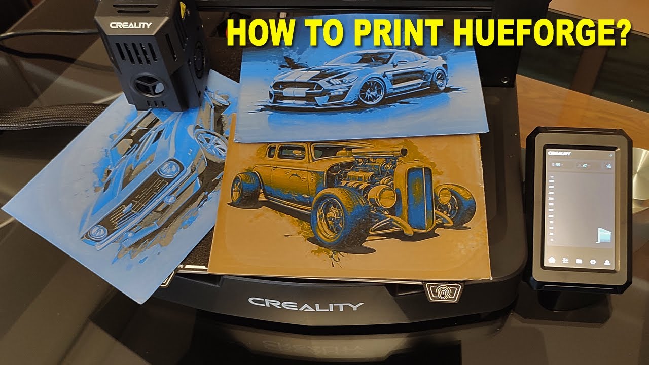 Hueforge tutorial, how to print it on Ender 3 V3 KE???