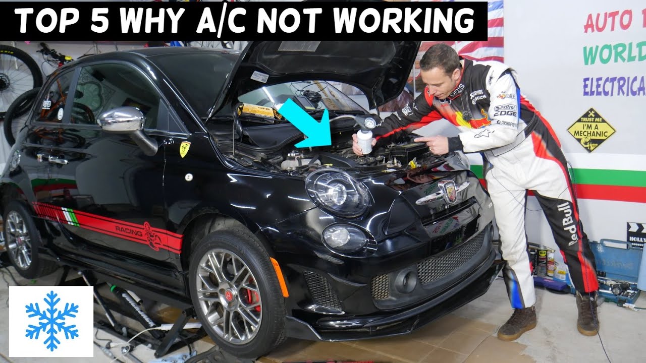 WHY AIR CONDITIONER DOES NOT ON WORK ON FIAT 500, FIAT 500 ABARTH AC NOT WORKING FIX