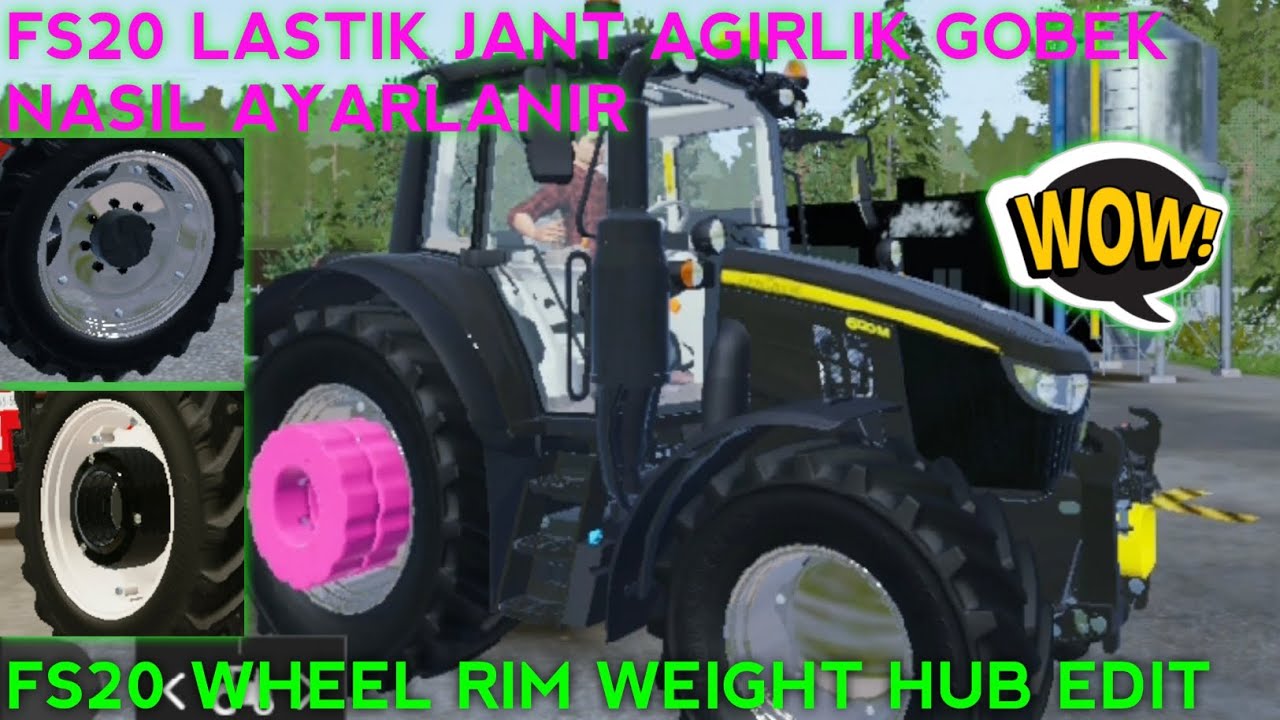 #FS20 AĞIRLIK JANT HUB LASTIK EKLEME (WHEEL EDITS)⚡