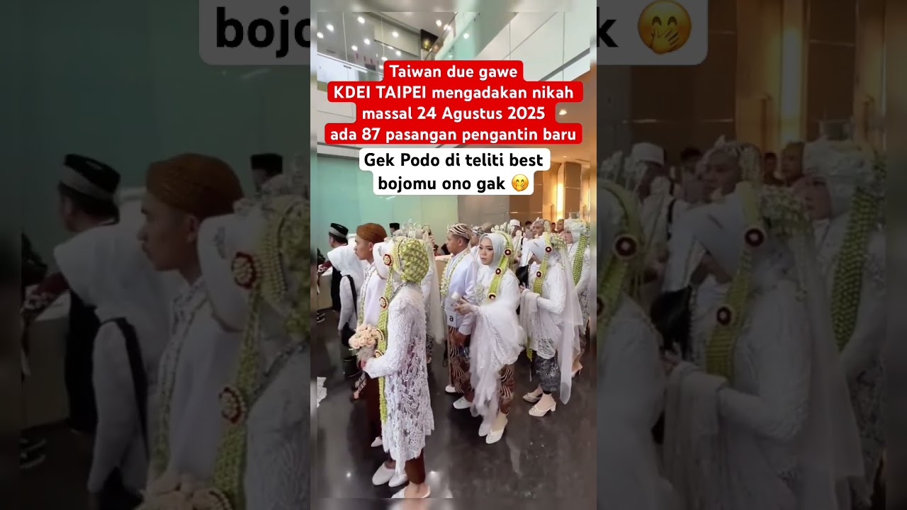 Nikah massal di Taiwan #tki #anakrantau #tkw #tkwhongkong #tkwtaiwan #pahlawandevisa