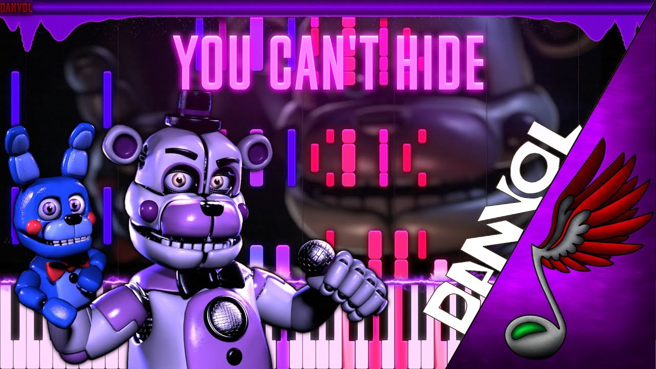[FNAF SONG] CK9C - You Can't Hide (Piano Tutorial by Danvol) - Synthesia HD