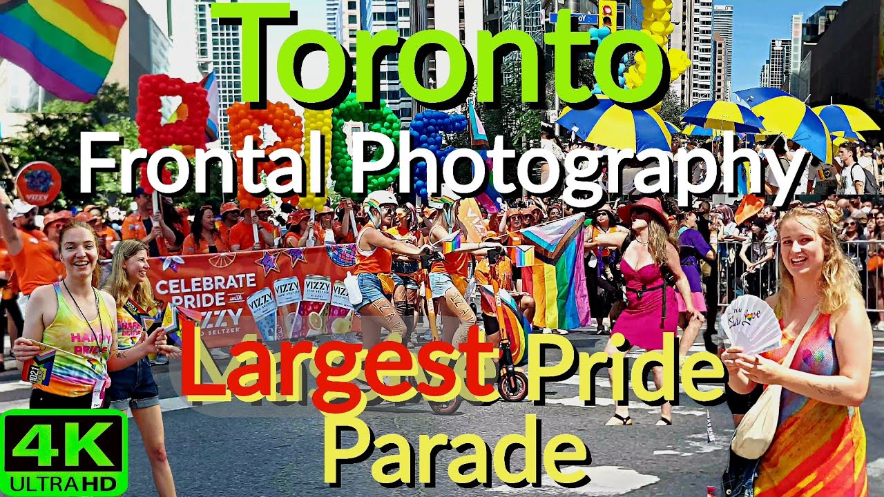 【4K】MASSIVE CROWDS IN TORONTO AT CANADA'S PRIDE PARADE  LGBTQ