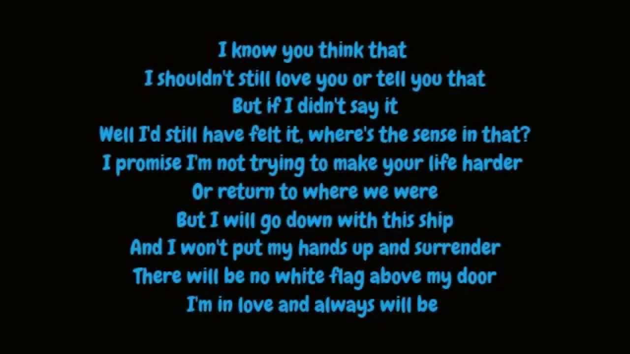 Dido - White Flag (Lyrics HD)