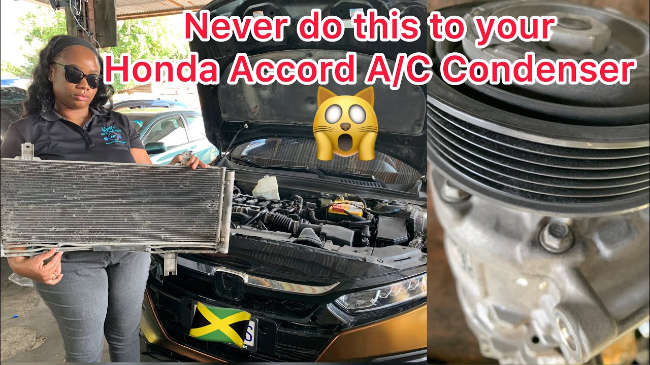2018 Honda Accord A/C Compressor Repair And Condenser Replacement #accompressor #condensor