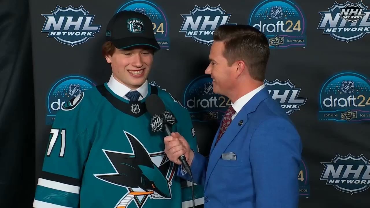 Macklin Celebrini on being picked first overall at 2024 NHL Draft