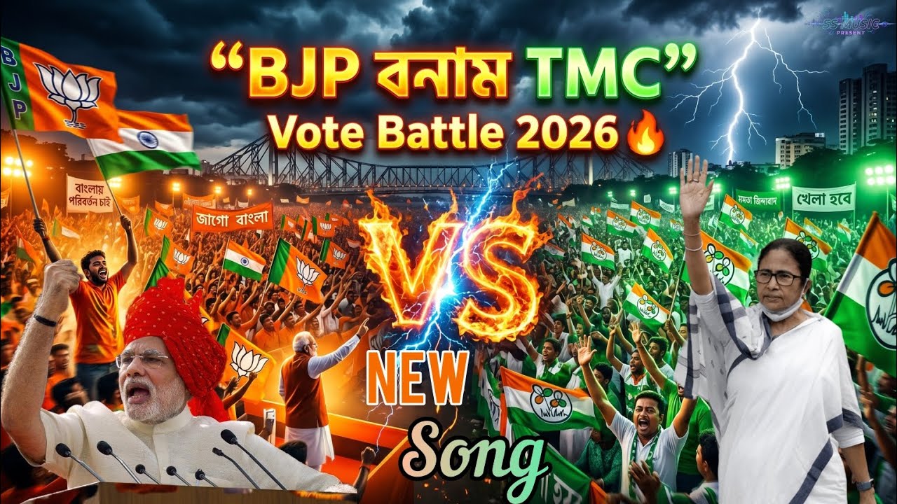 BJP vs TMC ✊🏻🔥💪🏻 Vote Battle 2026 | Bengali New Remix Song | Political Bangla Party Song