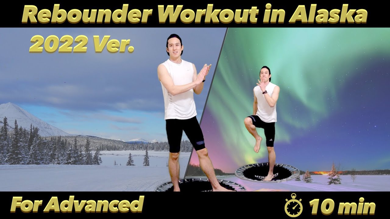 【10 min Rebounder WORKOUT 2022#3】For Advanced｜Mini Trampoline HIIT For Weight Loss｜In Alaska