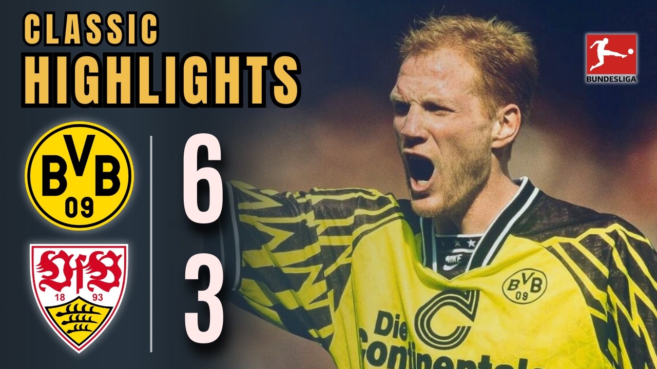 Borussia Dortmund vs. Stuttgart | 1995/96 Bundesliga | Möller’s Brilliance and the Ten-Men Triumph