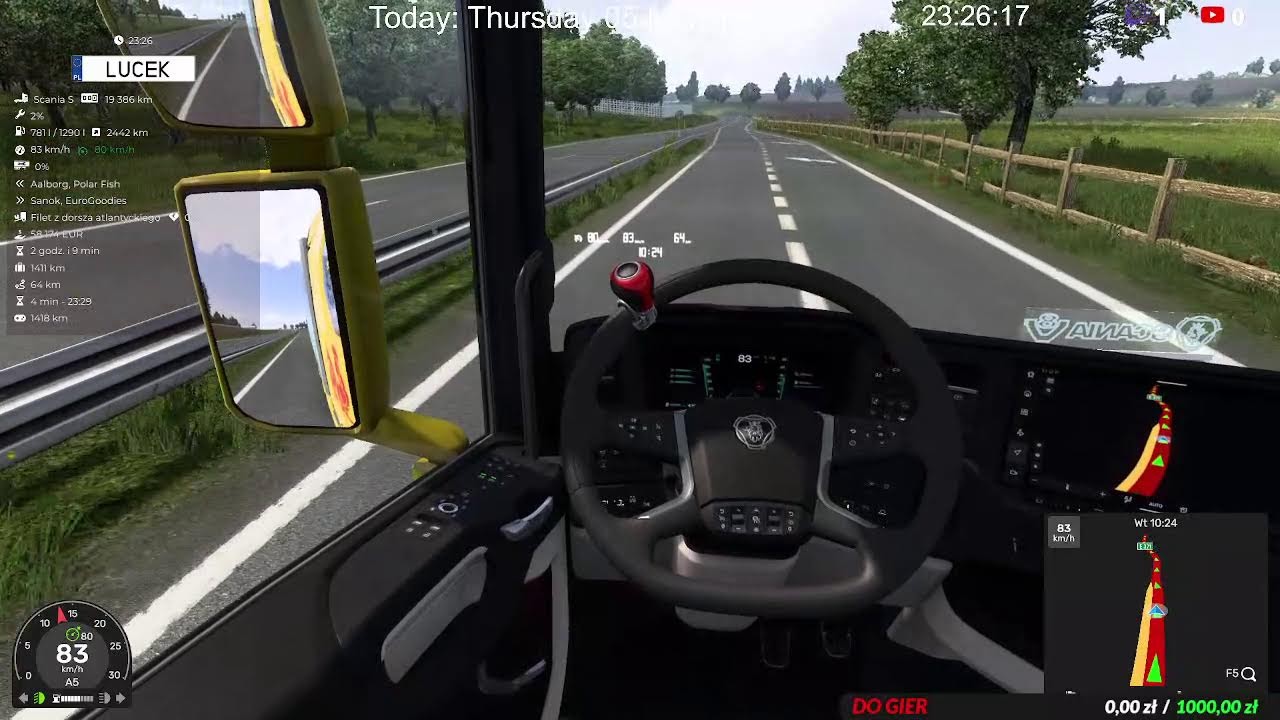 wieczorne km z kogutami