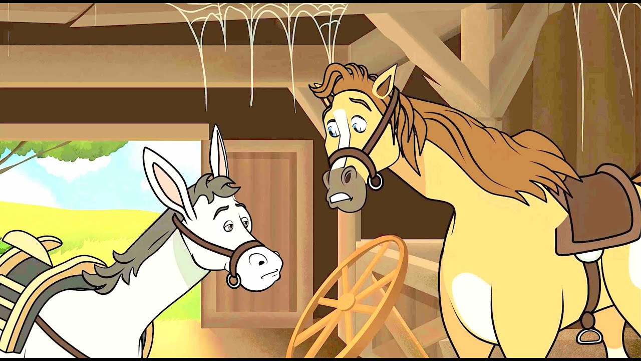 Le Cheval et l'Âne | Fable | Conte pour Enfants | Dessin Animé avec Les P'tits z'Amis