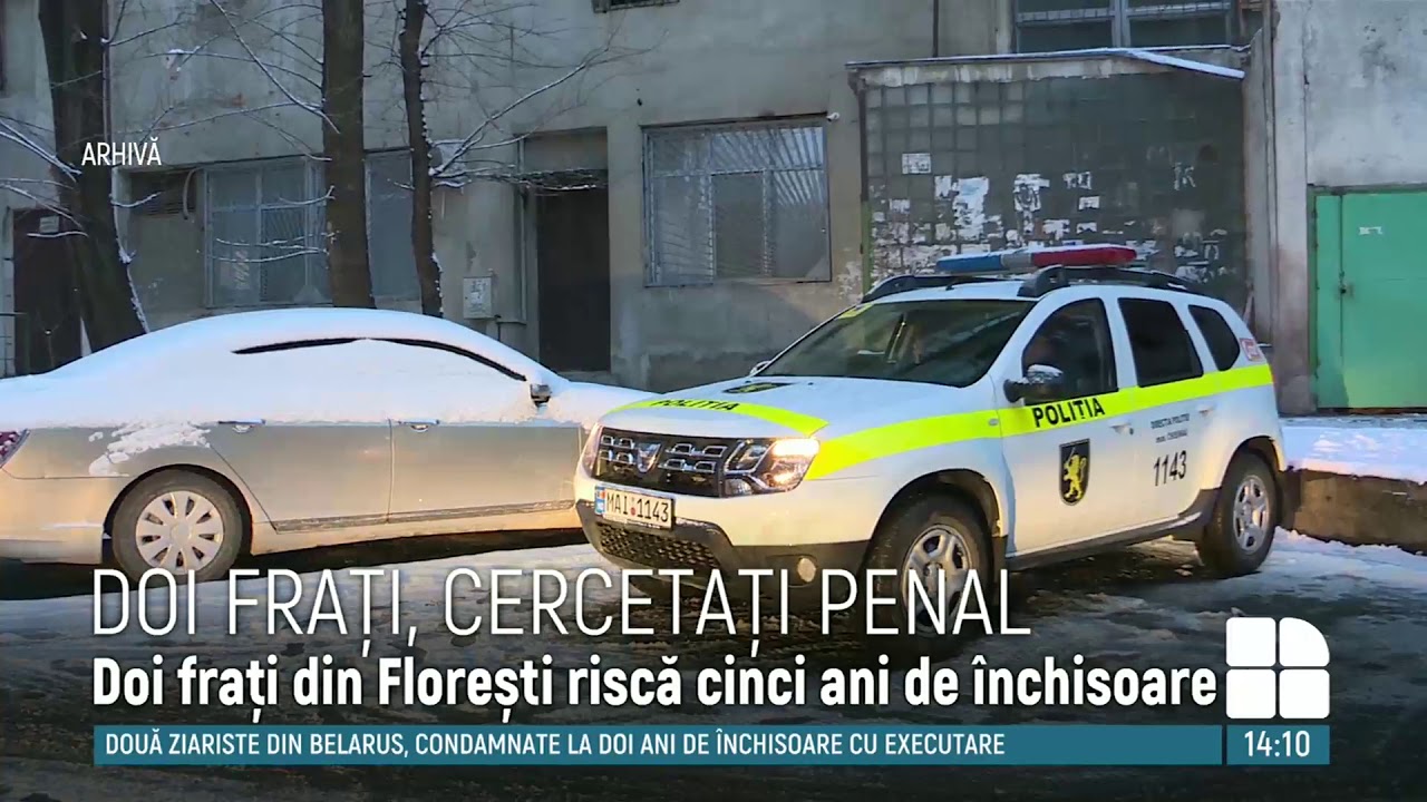 Doi fraţi din Floreşti, reţinuţi pentru huliganism. Ce pedeapsă riscă tinerii
