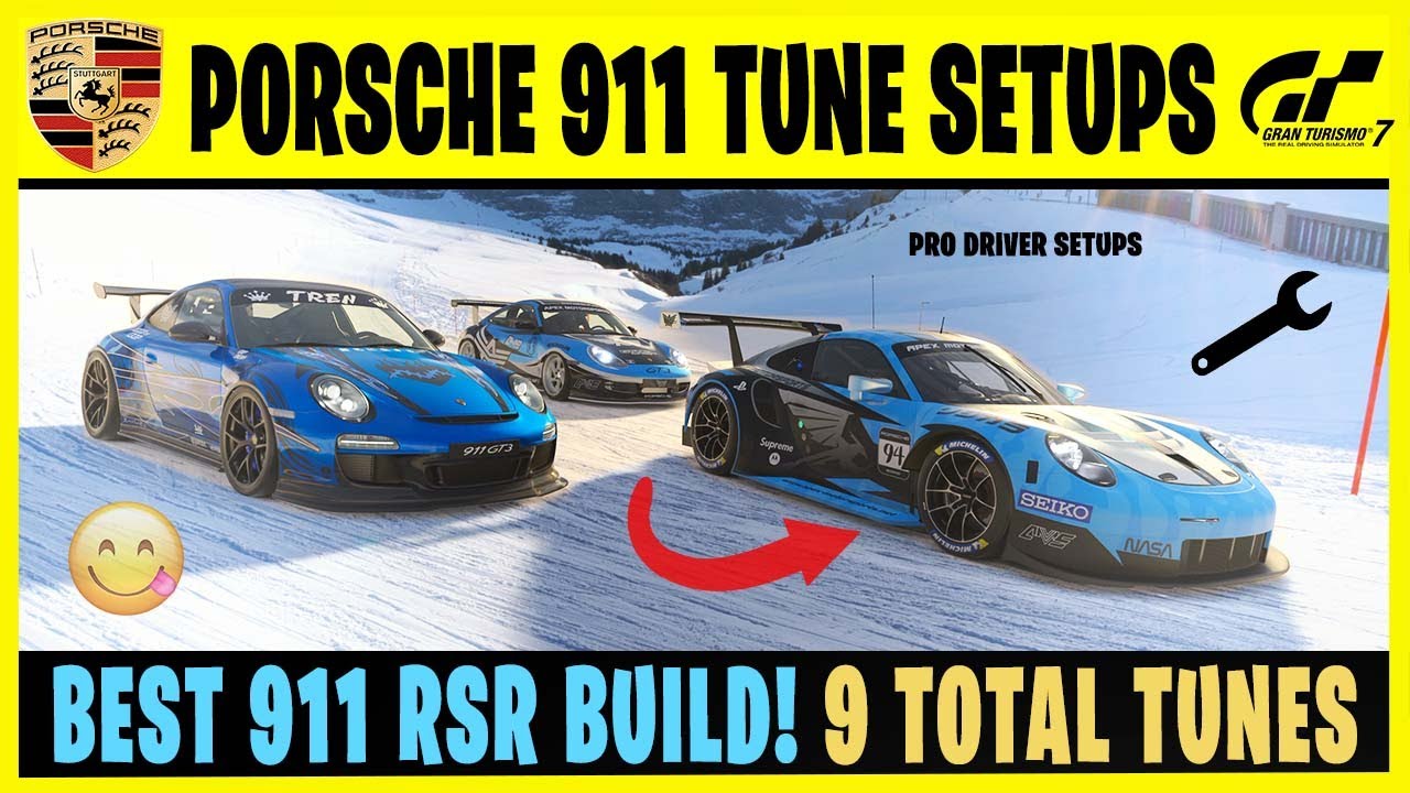 Gran Turismo 7 — Руководство по настройке и обзор Porsche 911! — 911 RSR / 911 GT3 RS / Дорожные ...
