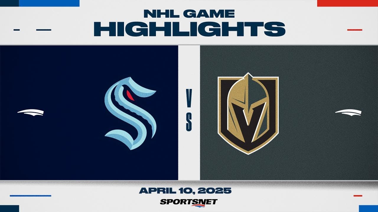 NHL Highlights | Kraken vs. Golden Knights - April 10, 2025