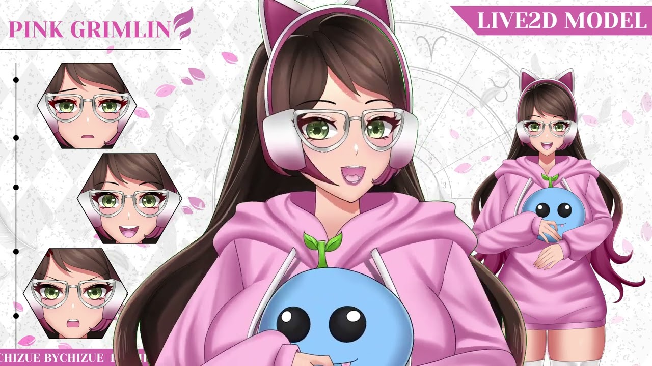 Vtuber Model Preview PinkGremlin Live2D Model