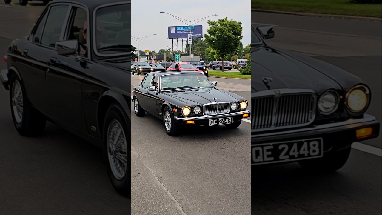 Jaguar XJ6 Classic Car Drive By Engine Sound Woodward Dream Cruise 2024