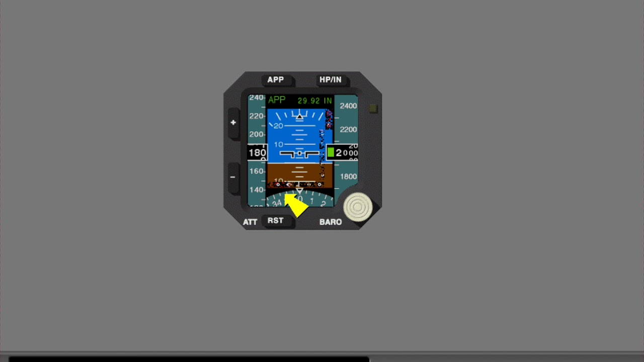 2 Integrated Standby Flight Display