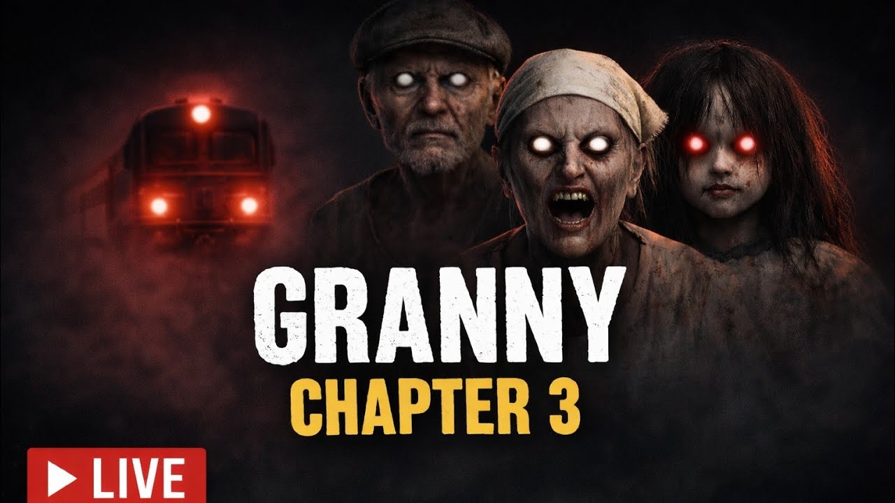 Granny 3 horrar train escap with extrem players noob to pro journey live gamplay