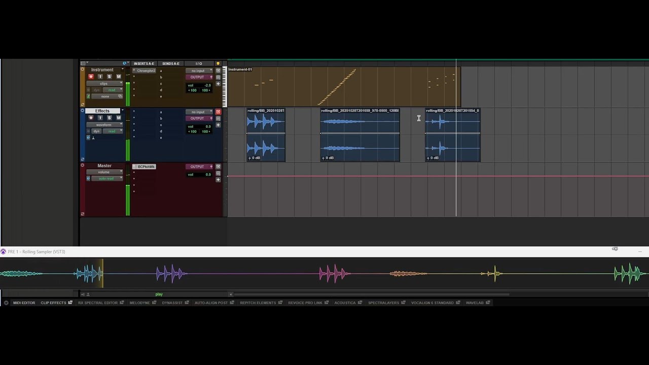 Dise&ntilde;o de Sonido 6: Rolling Sampler en Pro Tools