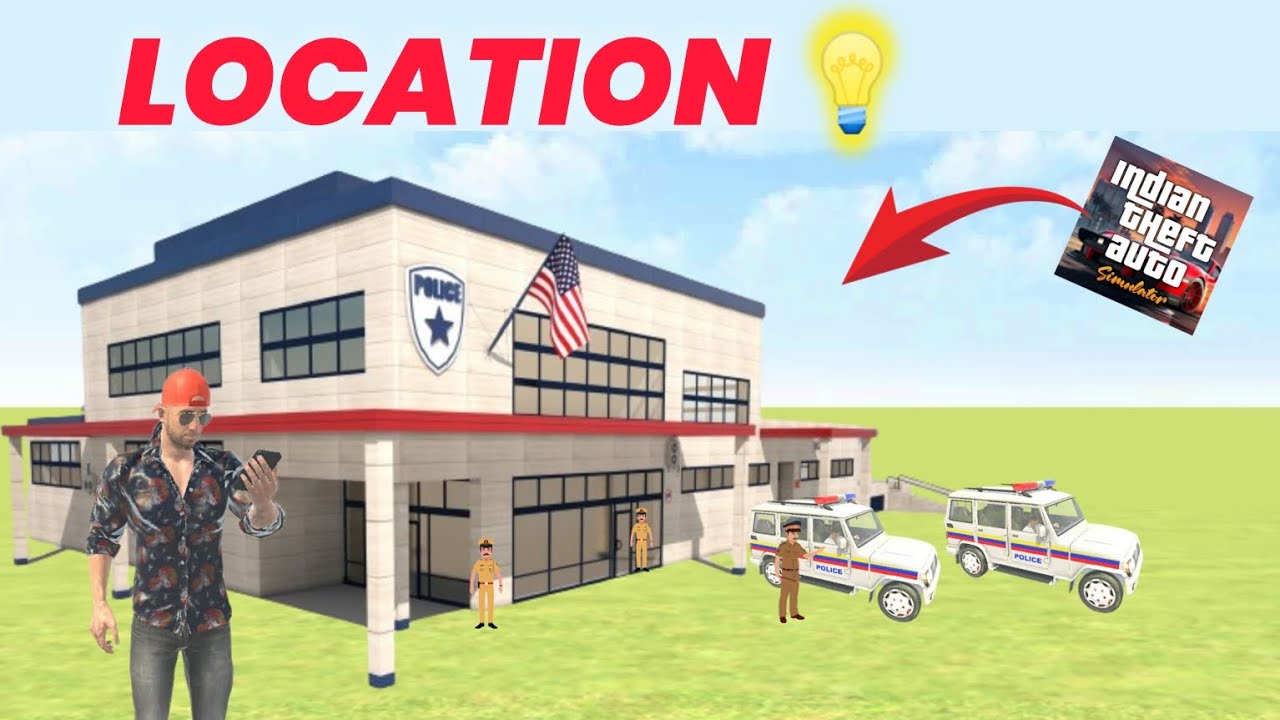 New police station🤑 in Indian theft auto simulator🚨 भारतीय चोरी ऑटो सिम्युलेटर में नया पुलिस स्टेशन