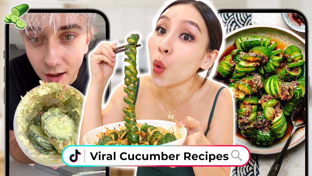 I Tried Viral Cucumber Recipes🥒 *healthy*